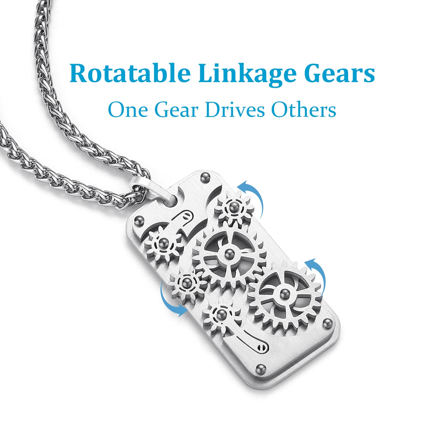 Stainless Steel Gear Necklaces
