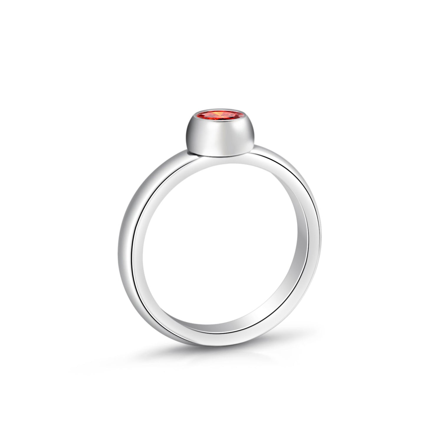 Customizable Stainless Steel Ring for Women with 12 AAA Zirconia Birthstones