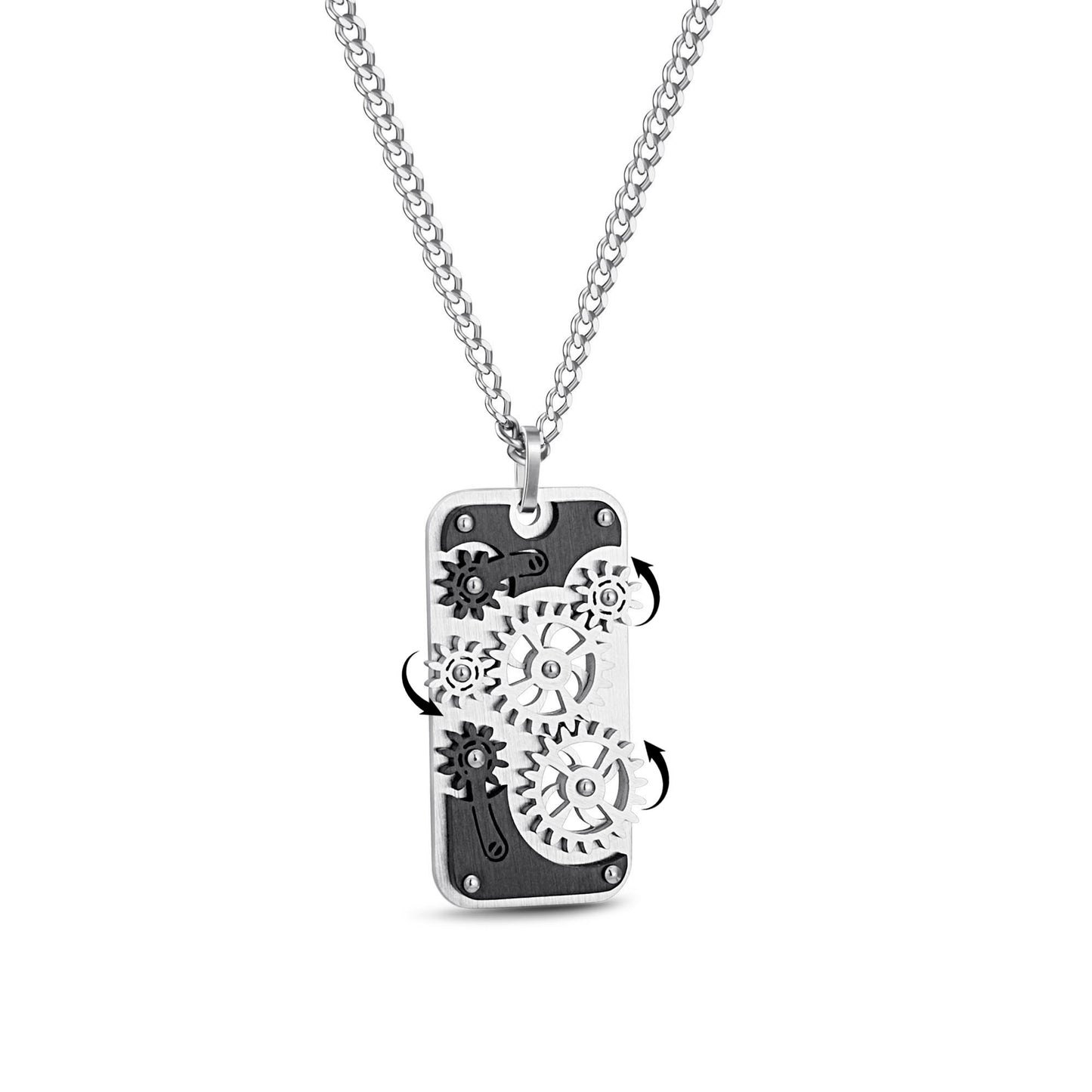 Stainless Steel Gear Necklaces