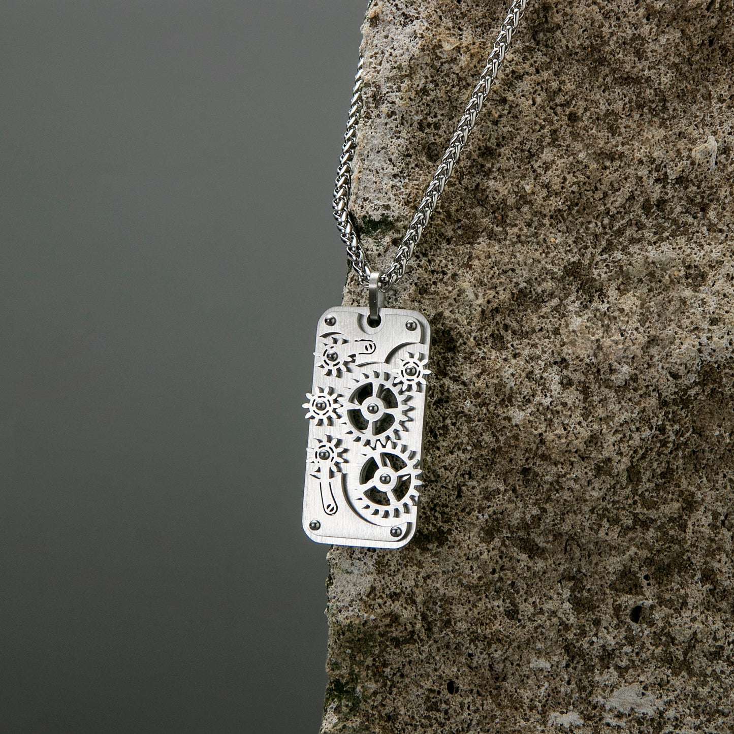 Stainless Steel Gear Necklaces