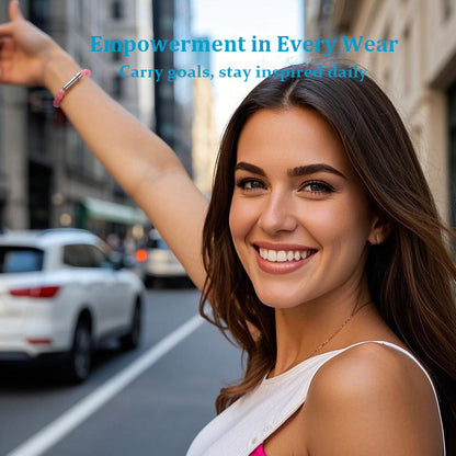 Stainless steel beaded wish bracelet with nature stones