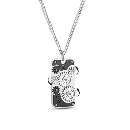 Stainless Steel Gear Necklaces