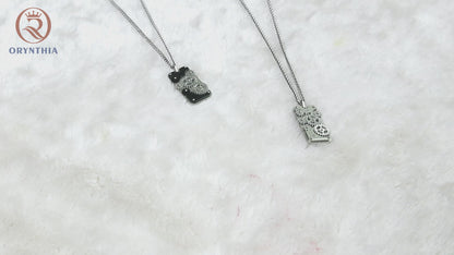 Stainless Steel Gear Necklaces Fidet Toy for Boys Men